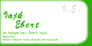 vajk ebert business card